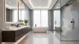 Minimalist Luxury Bathroom with Marble