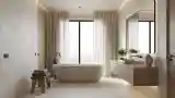 Japandi Bathroom with Serene Elegance