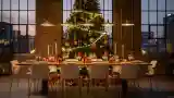 Dwór zimowy w loftowym wnętrzu