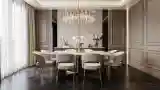 Elegancki Styl Glamour w Jadalni