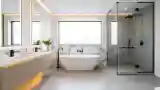 Minimalist Luxury Bathroom with Marble