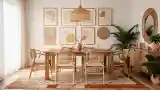 Boho Dining Room with Natural Textures