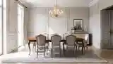 Elegant Dining Room with Sunlight
