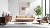 Elegant Mid Century Modern Living Room