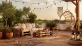 Łazienka na dachu w stylu boho
