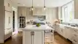 Elegant Kitchen with Marble Veins