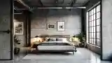Industrial Loft Bedroom, Refined Rest