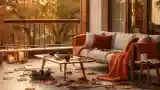 Modern Classic Terrace in Autumn
