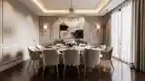 Glamour Dining Room with Crystal Chandelier