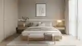 Japandi Bedroom with Wood and Light