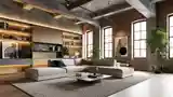 Łazienka Loft z Cegłą i Drewnem