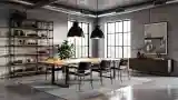 Industrialny salon w stylu loft