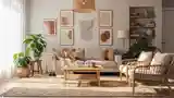 Elegant Bohemian Living Room