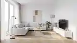 Skandynawski Salon z Drewnem i Bawełną