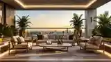 High-End Glamorous Terrace Lounge