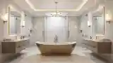 Marble and Gold Bathroom