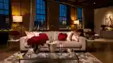 Wysoki Loft z Kamieniem i Czerwonymi Rózami