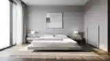 Floating Bed with Wooden Floors