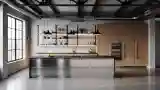 Loft-Style Kitchen with Industrial Elegance