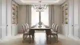 Salon Do Jadalnia W Klasycznym Stylu