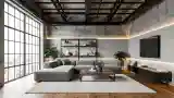 High-End Industrial Living Room