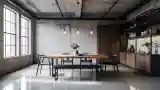 Wnętrze przemysłowe w stylu industrialnym