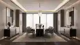 Elegant Dining Room with Marble