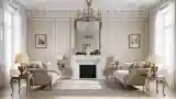 Entrance Hall with Marble and Gilded Accents