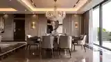 Glamorous Dining Room with Crystal Chandelier
