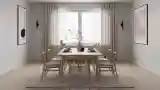 Elegant Dining Room with Wood