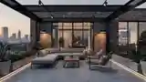 Luxury Industrial Terrace Lounge
