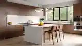 Kuchnia Modernistyczna z Drewnem