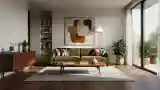 Bright Mid-Century Modern Living Room