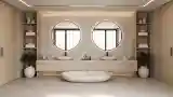 Kwatera elegancji z drewnem i betonem