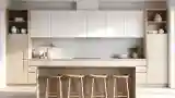 Minimalist Kitchen with Wood Accents