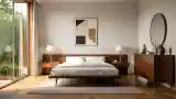 Sophisticated Bedroom in Warm Wood