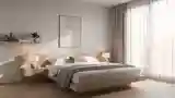 Japandi Sypialnia z Drewnem