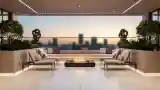Luxury Terrace with Fire Pit