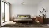Sunlit Mid-Century Modern Bedroom