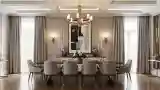 Elegant Dining Room with Gold Accents