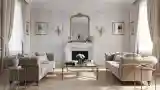 Opulent Salon with Marble and Gold Accents