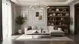 Elegancki Salon Modernistyczny