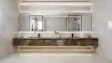 Marmurowa łazienka w stylu minimalistycznym