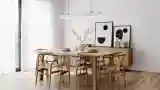 Elegancki Jedzeniowy Pokój Skandynawski