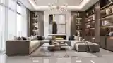 Glamour Living Room with Marble