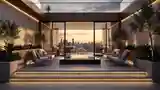Modern Luxury Terrace with Fire Pit