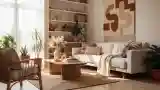 Pokój z naturalnymi materiałami