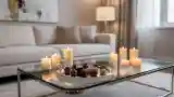 Minimalist Living Room with Silver Accents