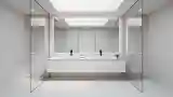 Minimalist Bathroom with Marble Elegance