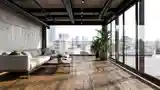 Industrial Terrace with Concrete and Wood